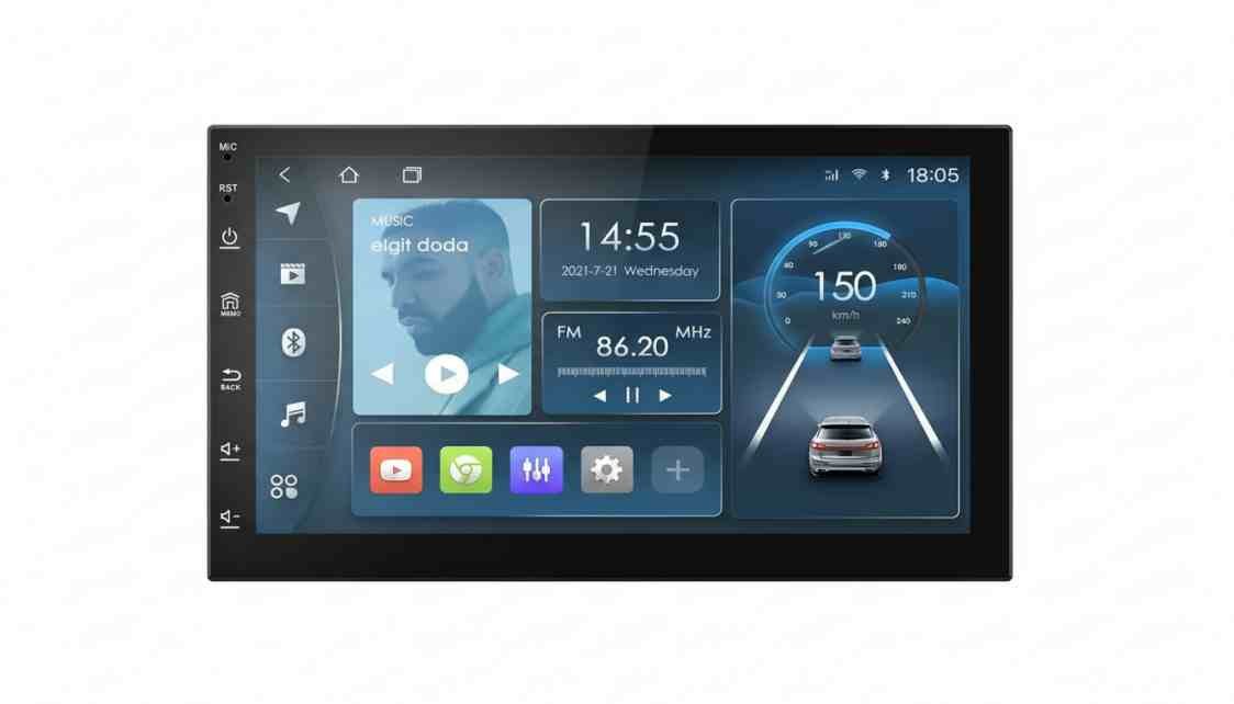 Central multimídia MP5 H-TECH Universal 2 DIN com Tela de 7 polegadas