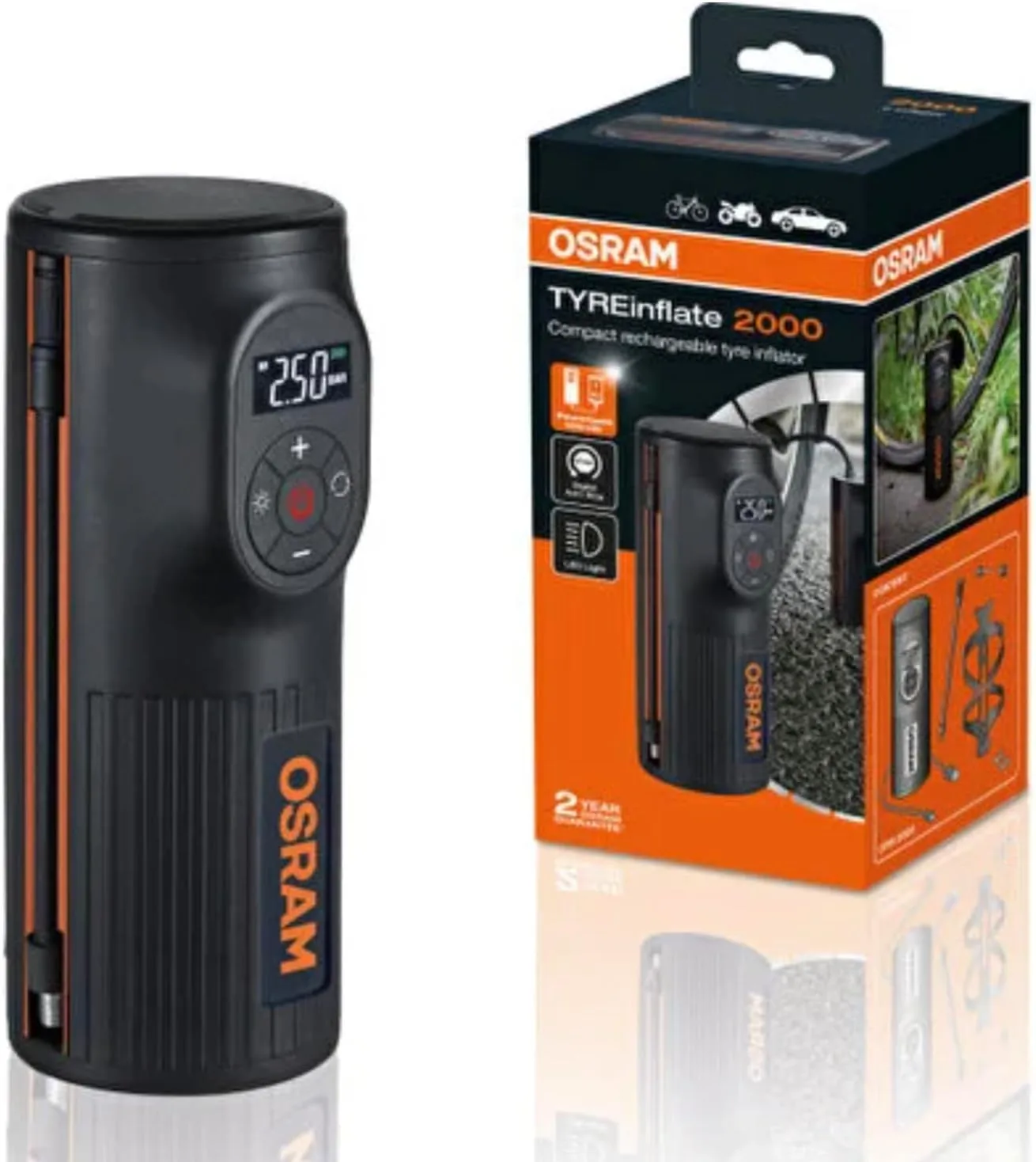 Compressor de Ar Portátil OTIR2000 Osram