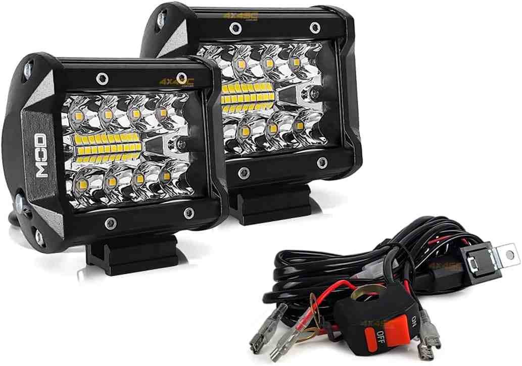 Farol Milha LED Auxiliar Mod LEDs 60W Lente 8D 6500K