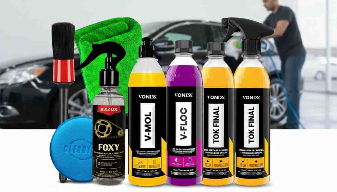 Kit Lavagem Automotiva Vonixx Tok Final com limpa corrente