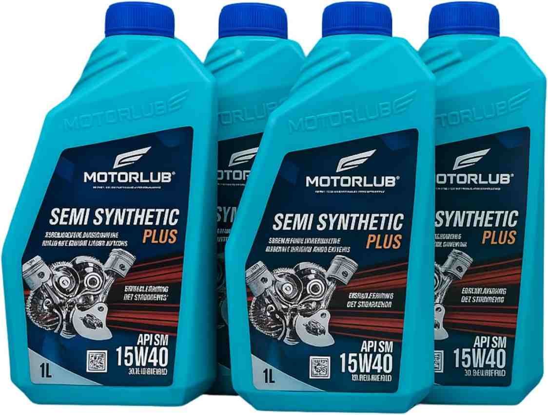 Kit 4L Óleo de Motor 15w40 API SM Semi Sintético Plus