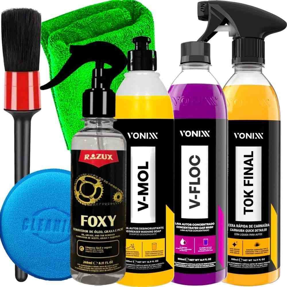 Kit Lavagem de Moto Estética Automotiva