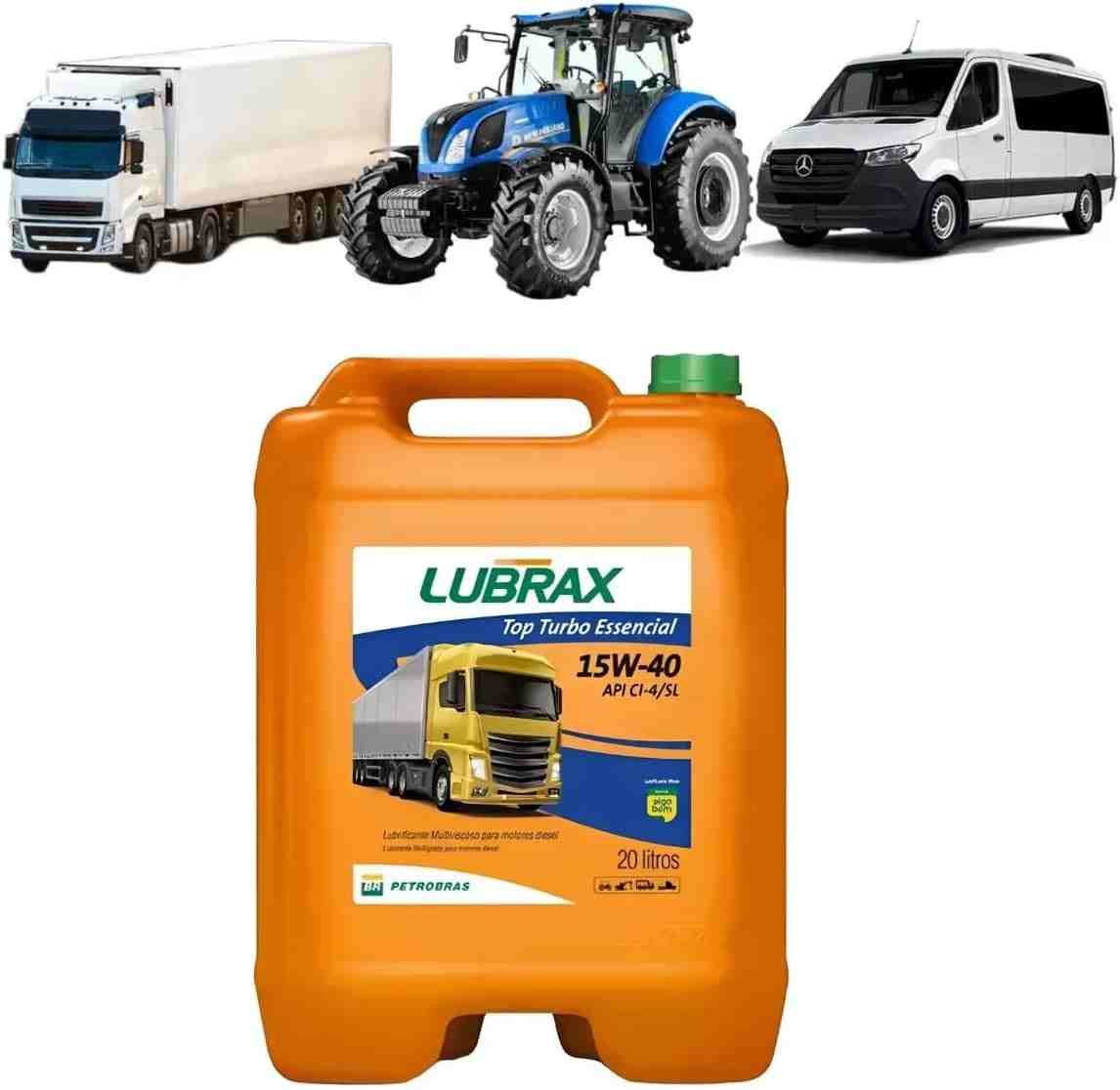 Óleo de Motor Lubrax Top Turbo 15W40 API CI-4 Diesel 20L