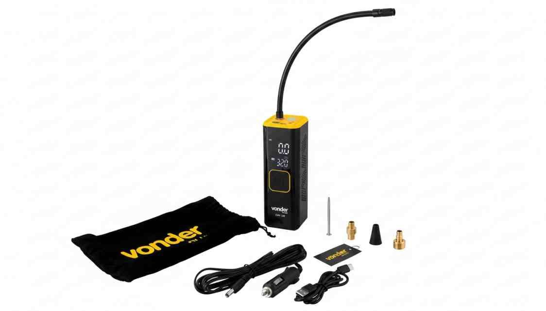 Super Compressor de Super Ar Automotivo a Bateria Vonder Plus CAV 128