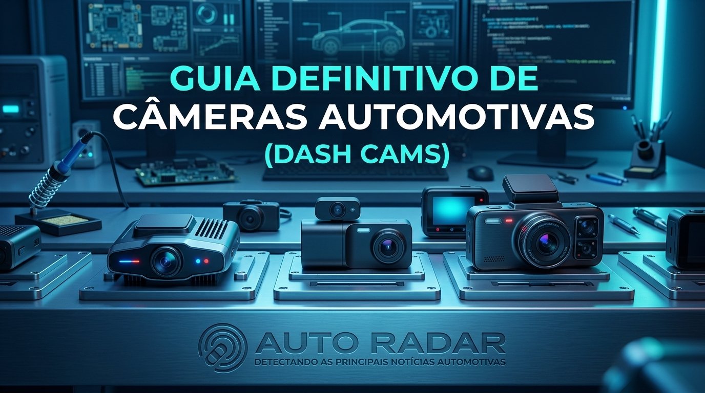 bancada com as principais dash cam lado a lado as melhores cameras automotivas